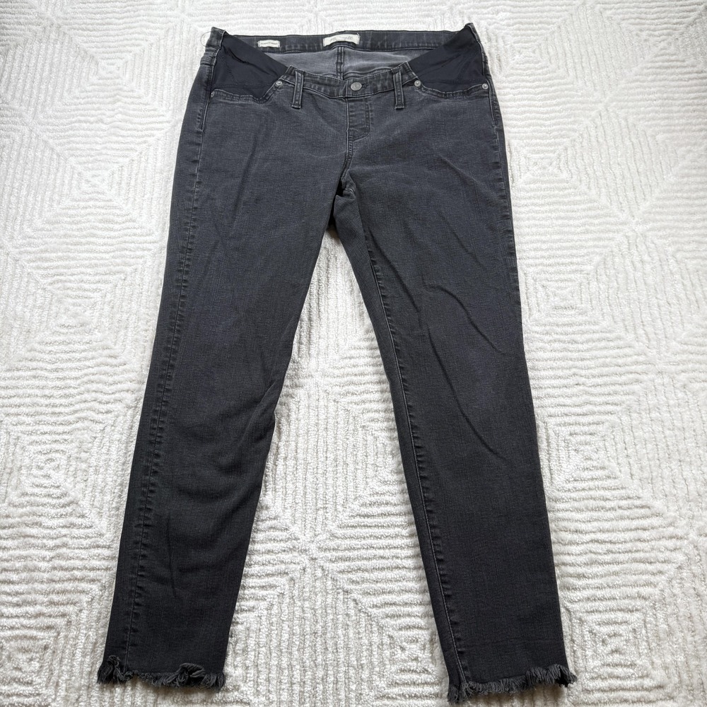 Madewell Women's Maternity Skinny Jeans - Dark Gray